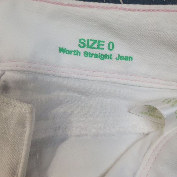 EUC White Lilly Pulitzer Worth Straight Jeans - Picture 5 of 5